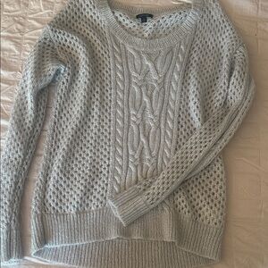Light Gray Textured Women's Sweater